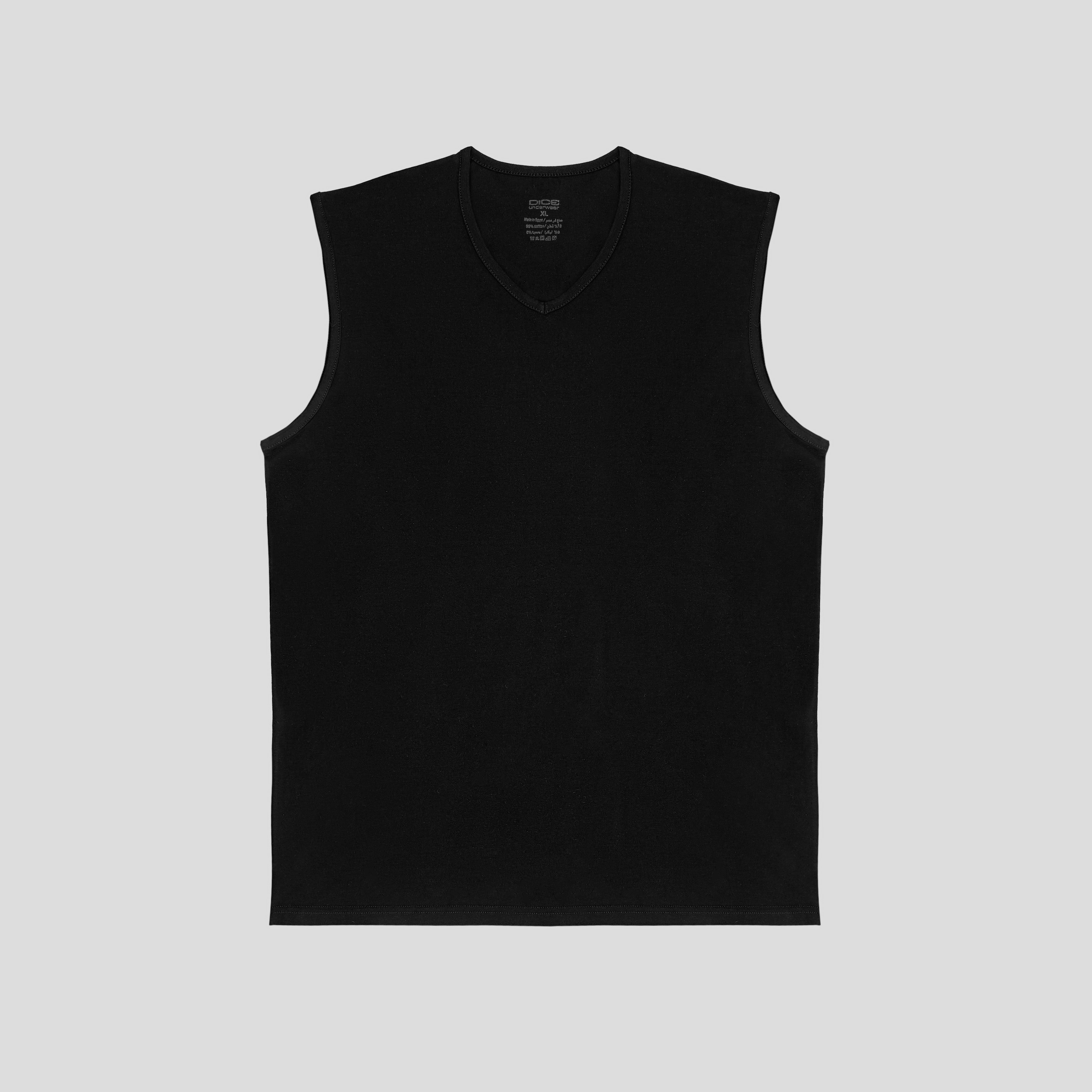 فانيلة داخلية بدون أكمام برقبة V