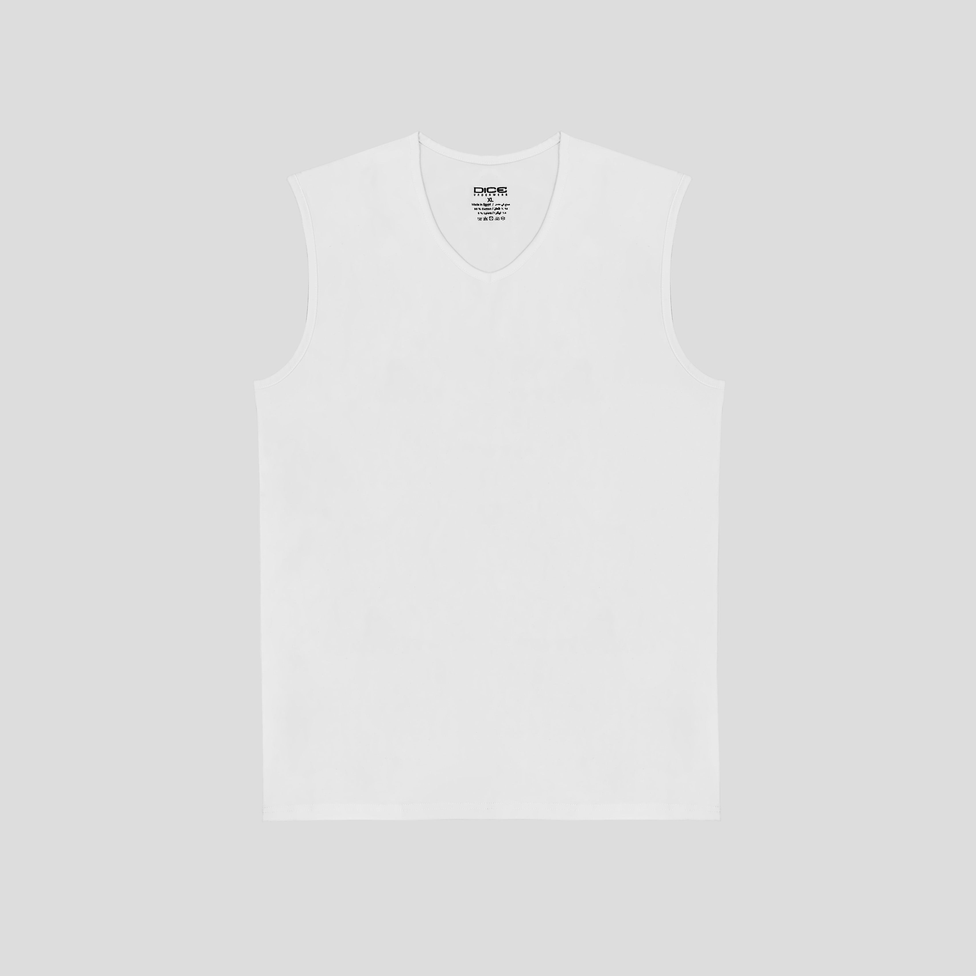 فانيلة داخلية بدون أكمام برقبة V