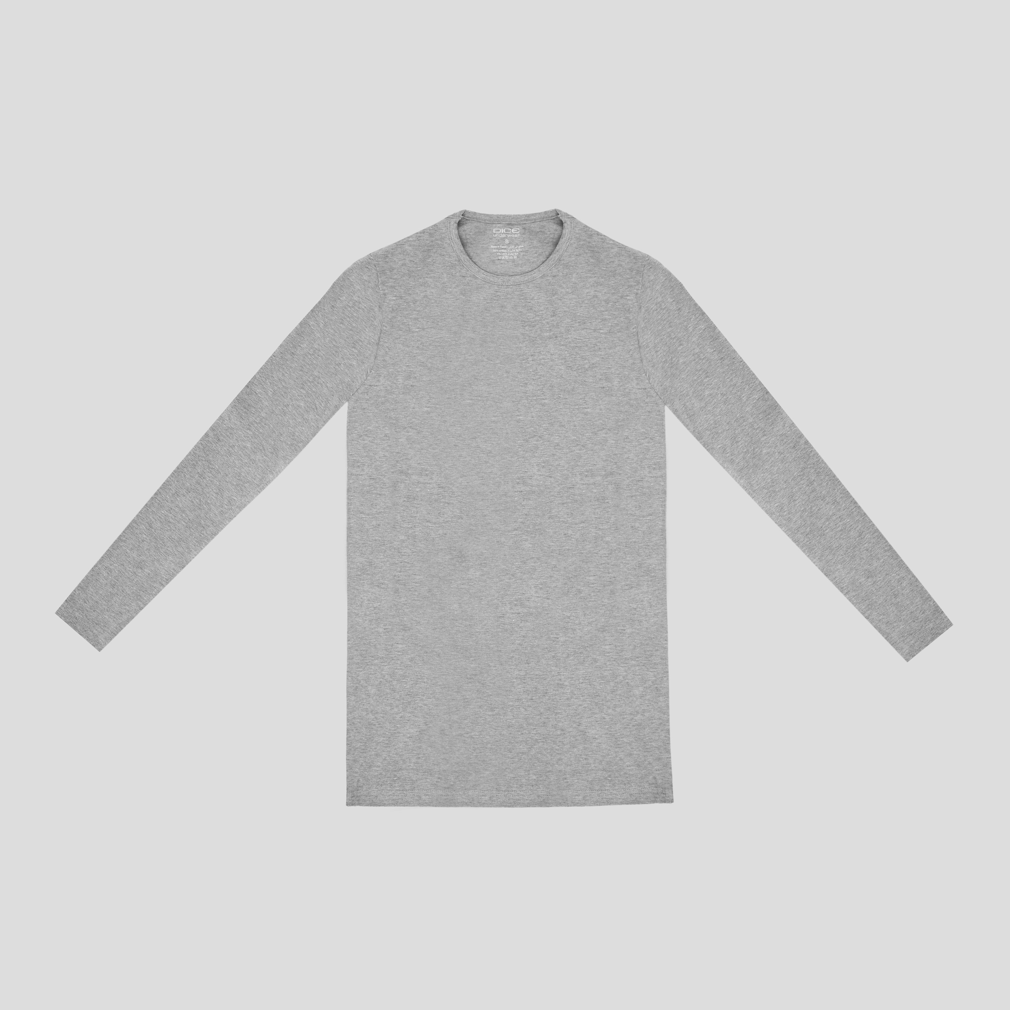 تيشرت بأكمام طويلة ورقبة دائرية