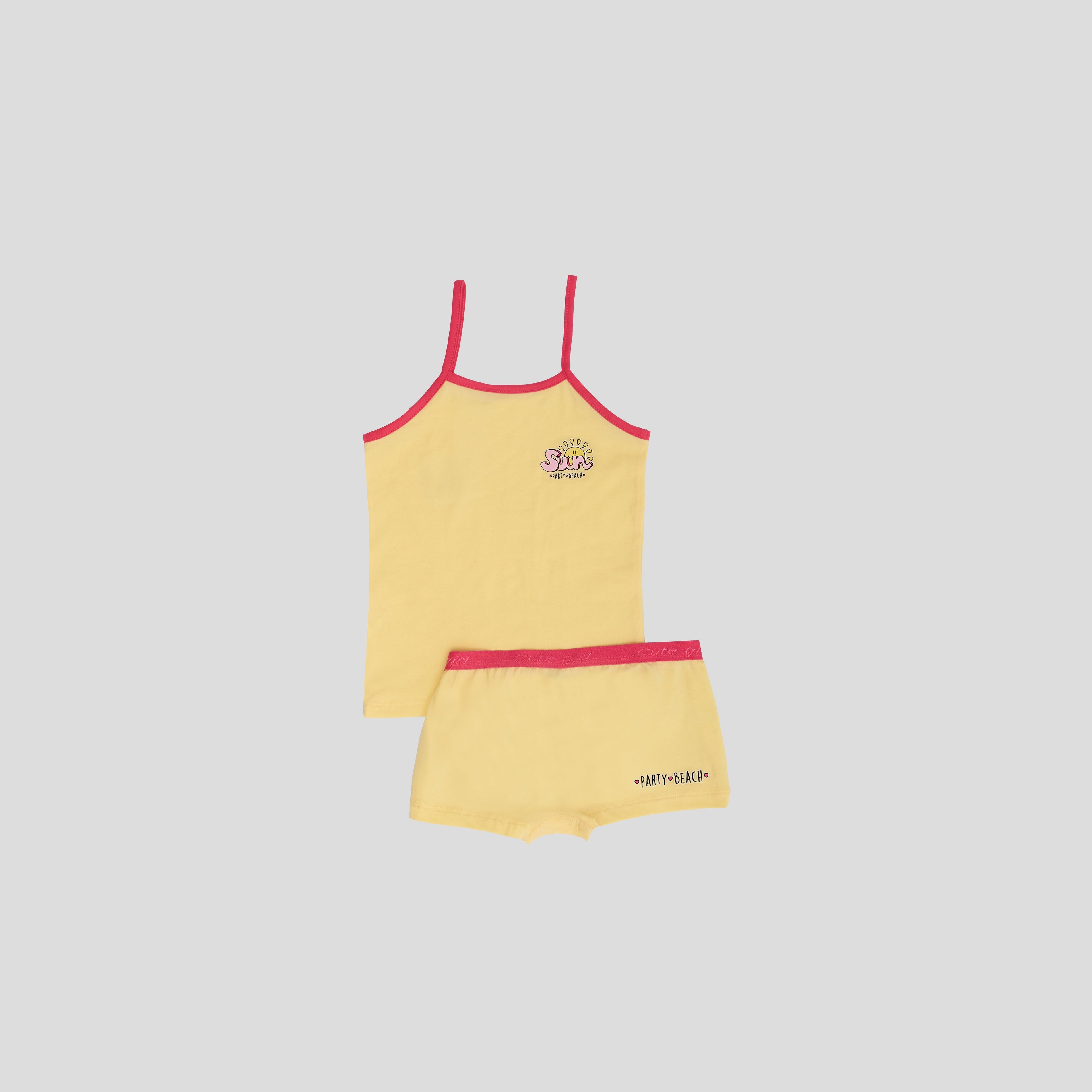 طقم داخلى مطبوع (توب+شورت)