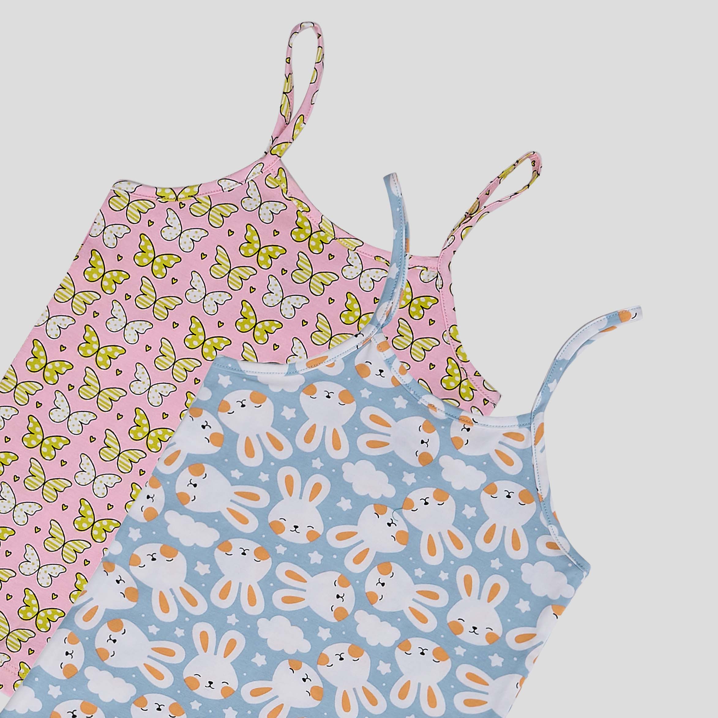 مجموعة من قطعتين من التوب الحمالة المطبوع