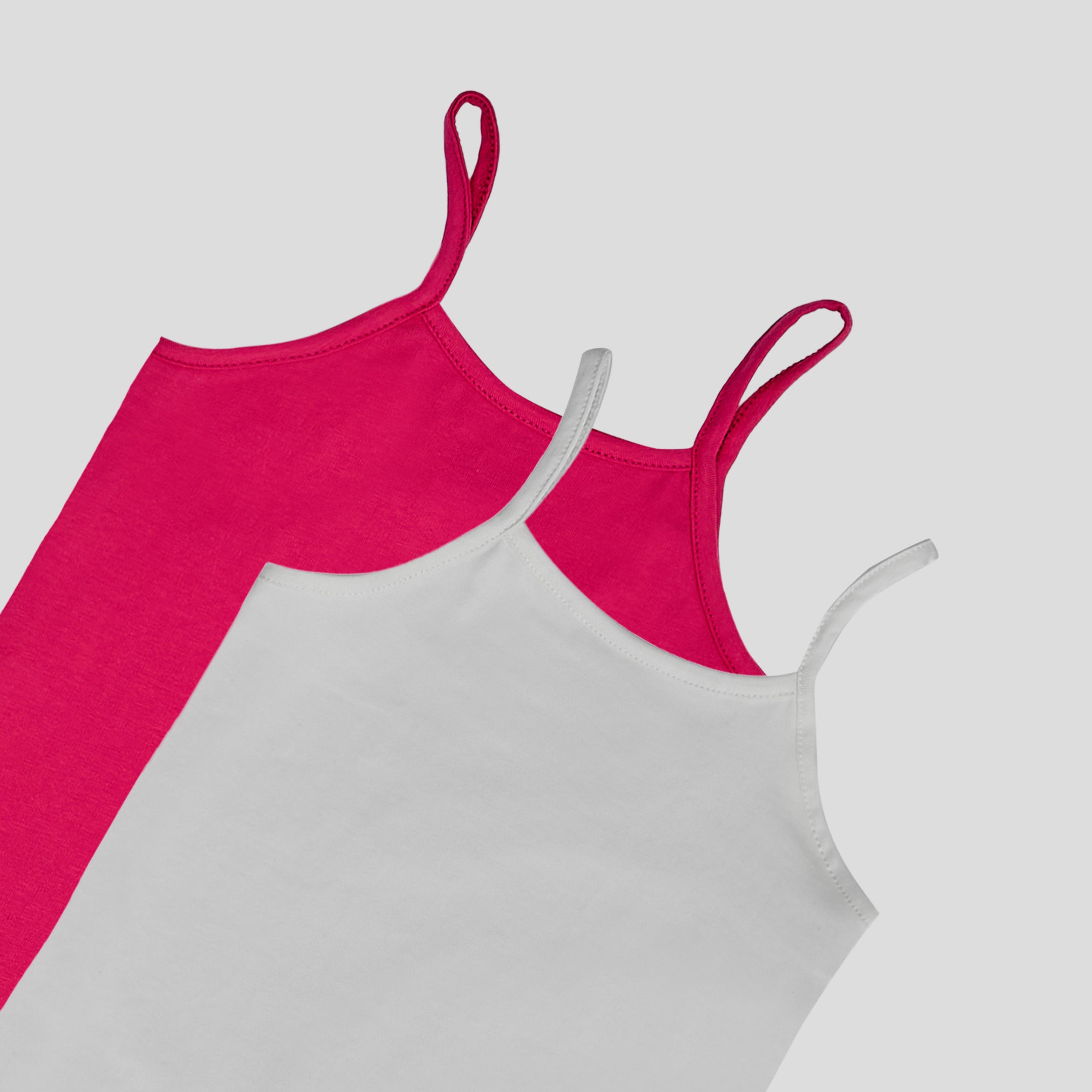 مجموعة من قطعتين من القمصان ذات الحزام الرفيع البسيط