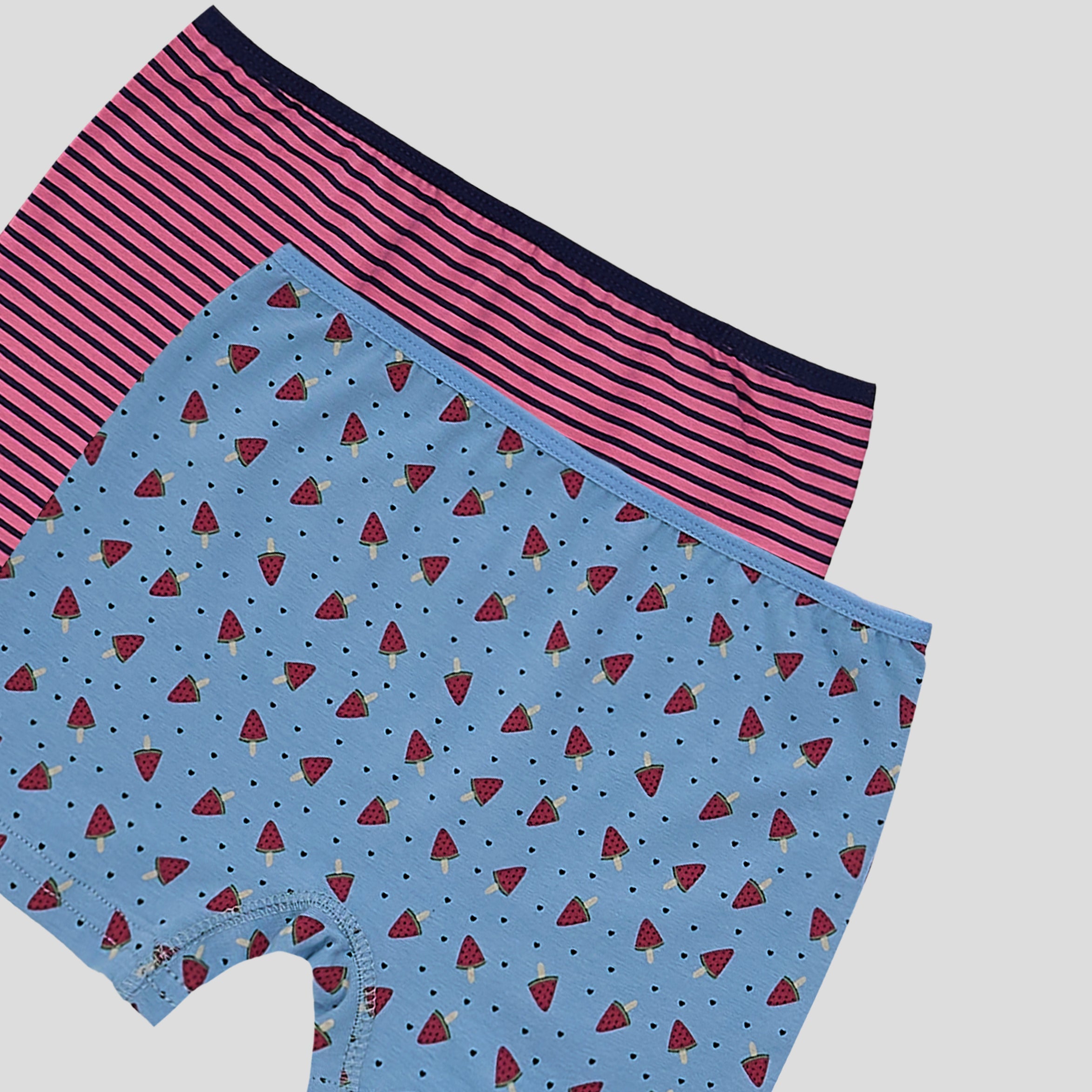 شورت قصير مطبوع - عبوة من قطعتين