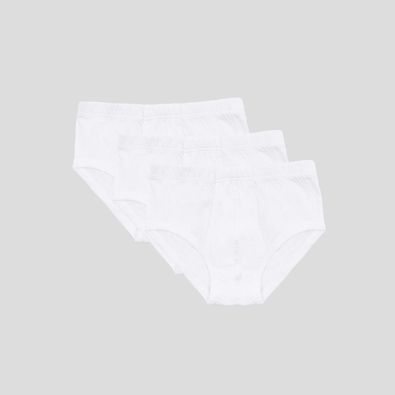 سروال داخلي سادة 100% قطن، عبوة من 3 قطع