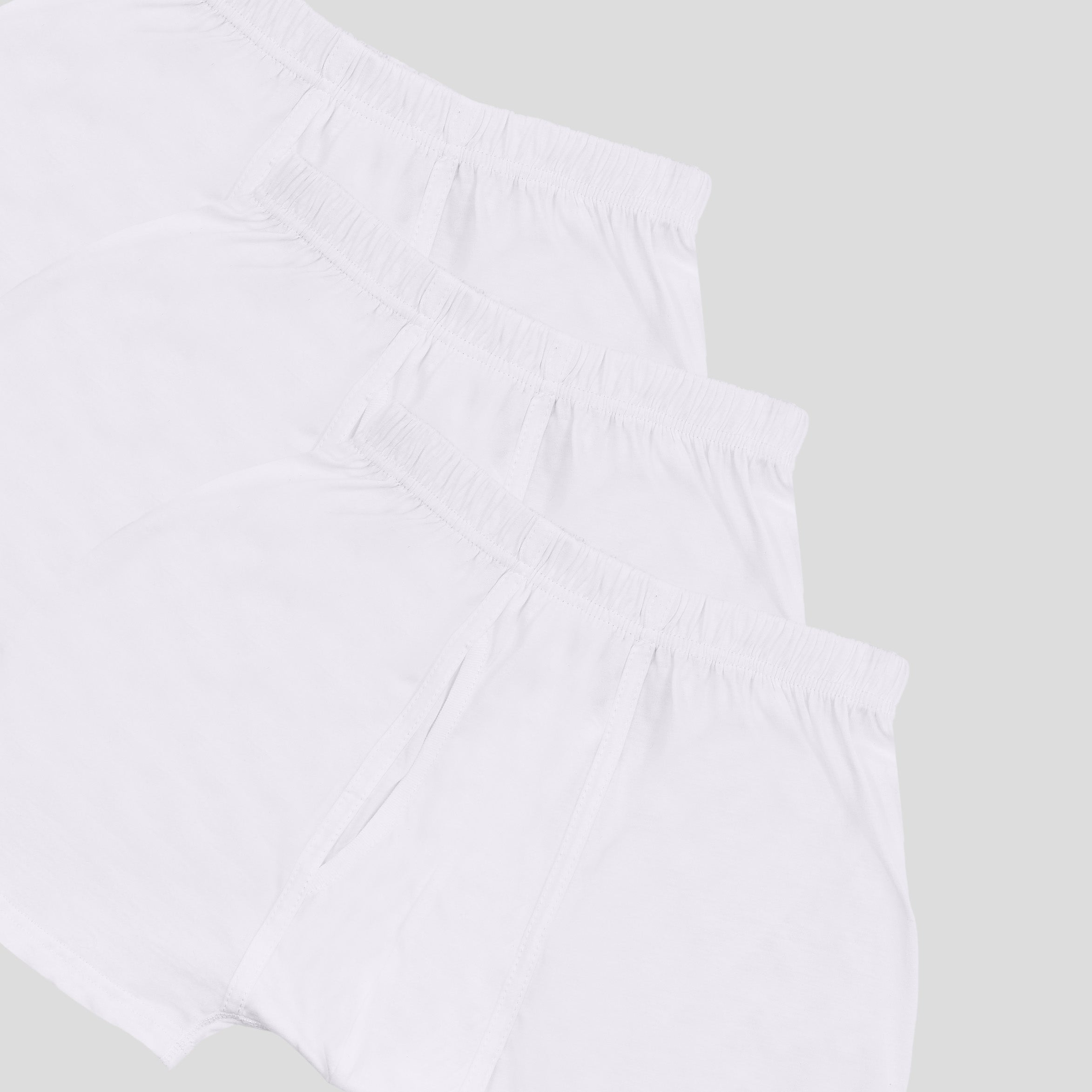 شورت سادة 100% قطن عبوة من 3 قطع