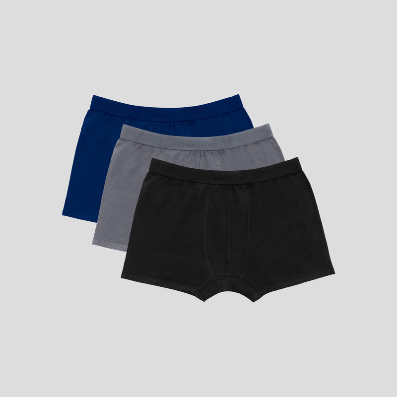 مجموعة من 3 بوكسر سادة