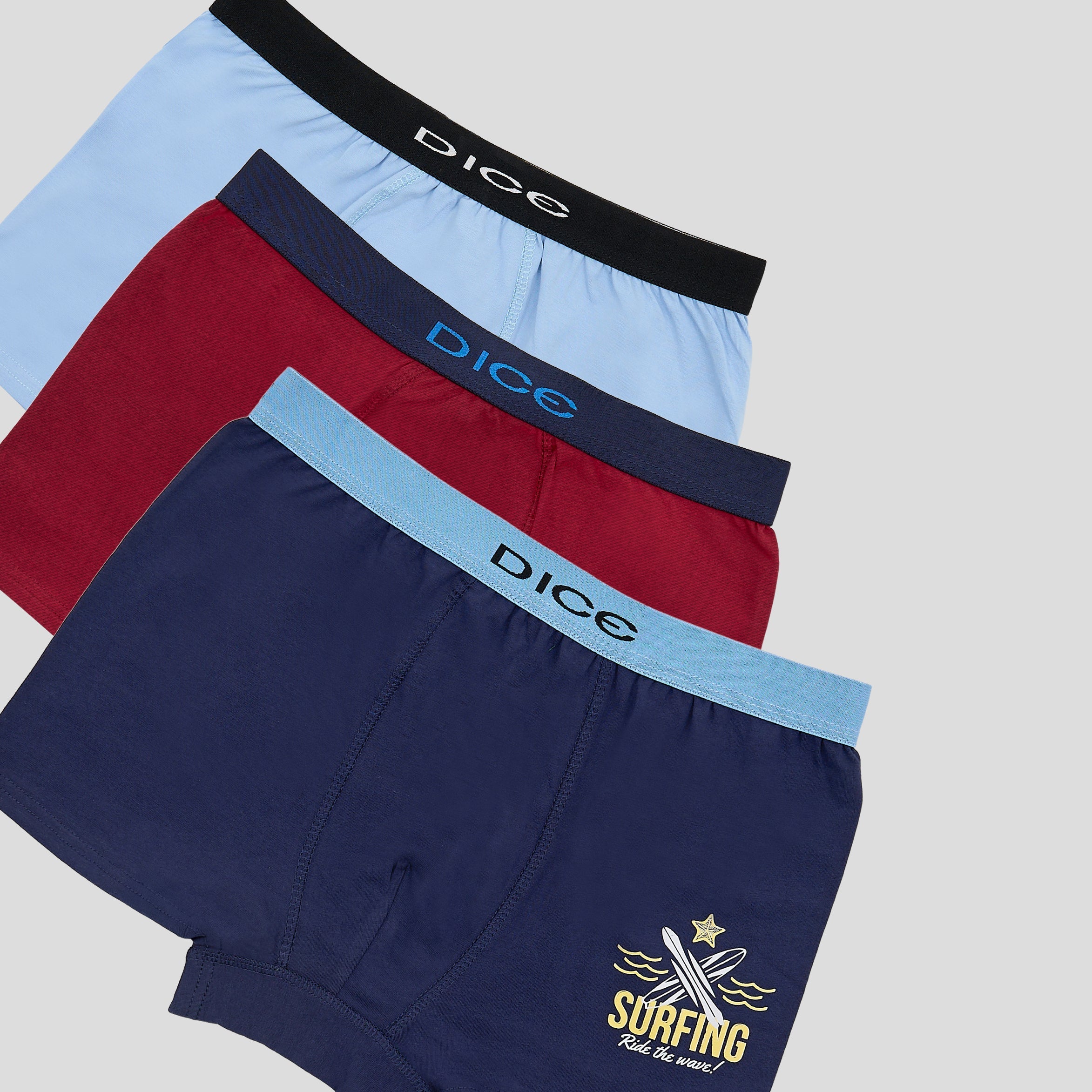 مجموعة من 3 بوكسر مطبوعة