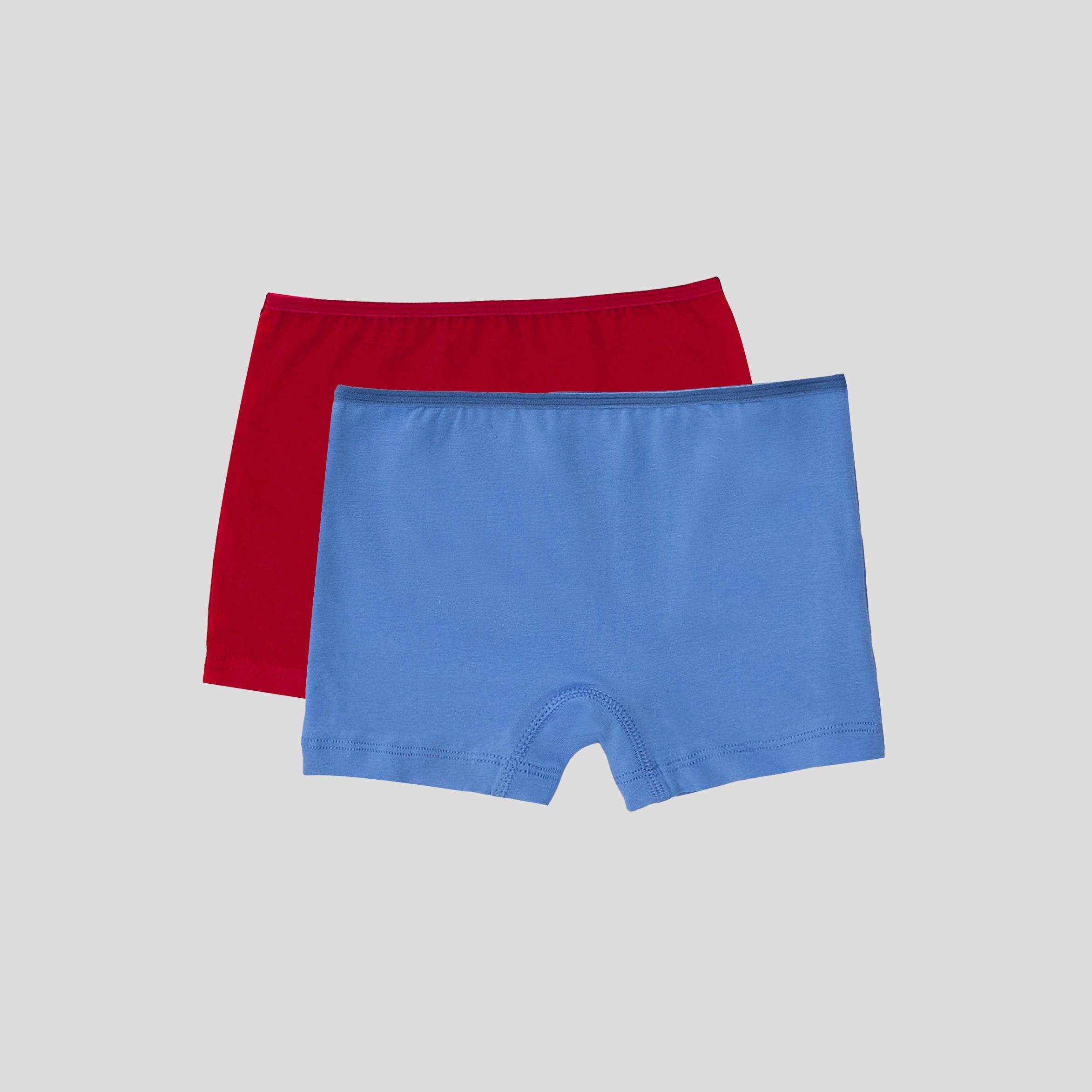 شورت قصير سادة - عبوة من قطعتين